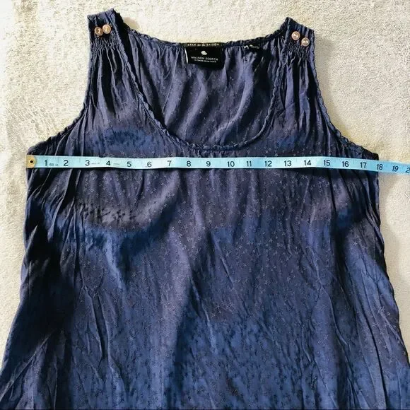 NWOT Maison Scotch Navy Blue Tank Top